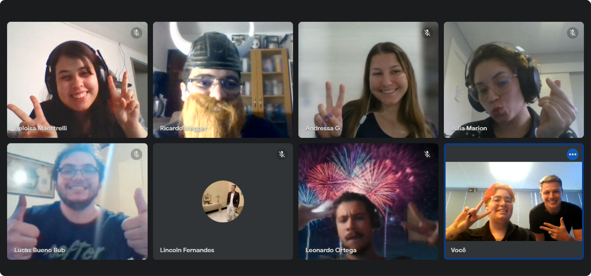 Equipe de UX da Concentrix em chamada de vídeo